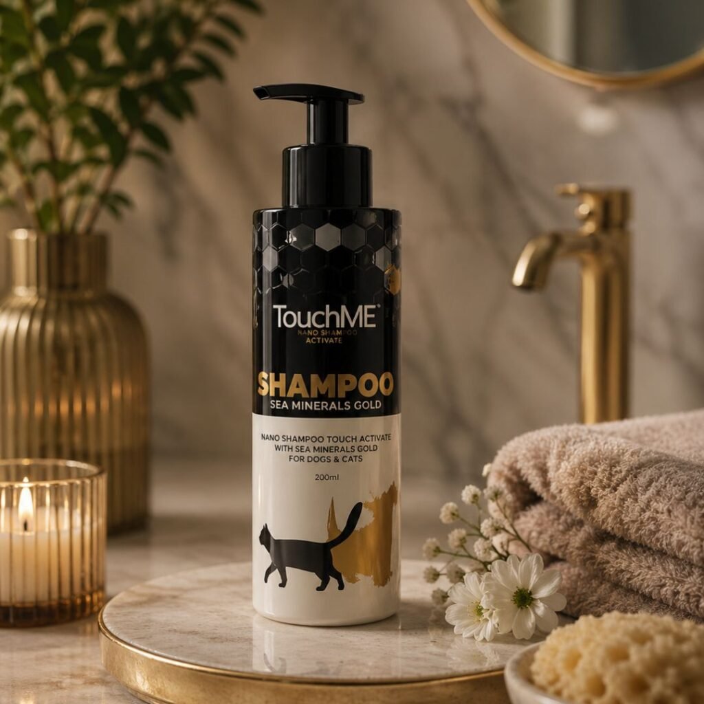 Premium-sampon-za-pse-TOUCHME®-NANO-SHAMPOO-TOUCH-ACTIVATE-–-SEA-MINERALS-GOLD-200ml