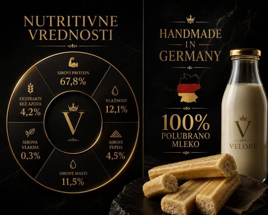 nutritivne vrednosti i sastojci - sir za pse